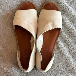 1. State Women's Off-White Leather Heels